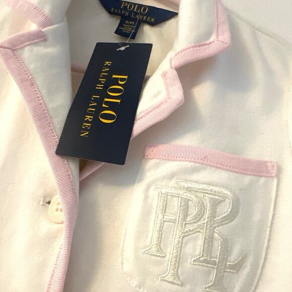 Polo Ralph Lauren Other - Polo Ralph Lauren adorable white and pink country club girl blazer cotton 4/4T